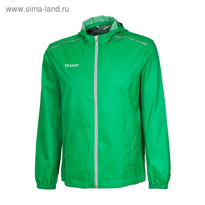 фото Куртка ветрозащитная 2k sport futuro, green/silver, размер s 2к