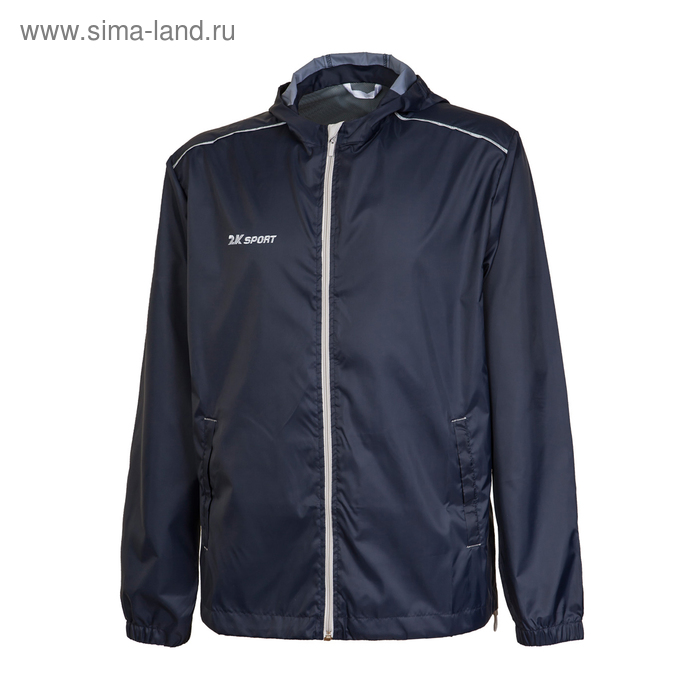 фото Куртка ветрозащитная 2k sport futuro, navy/silver, размер xl 2к