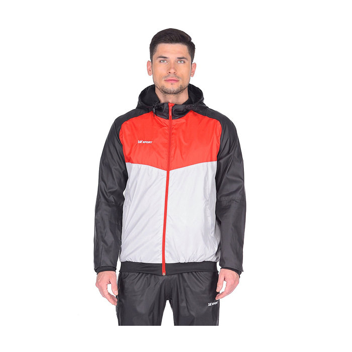 Ветровка 2K Sport Fusion, black/red/silver, XXL