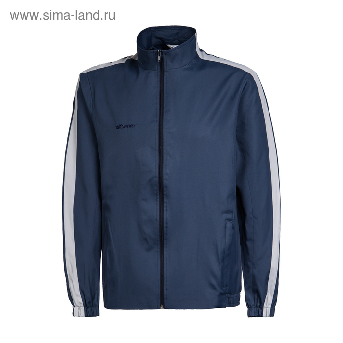 фото Куртка спортивная 2k sport futuro, navy/silver, размер l 2к