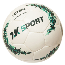 

Мяч мини-футбольный 2K Sport Сrystal Prime sala, white/aquamarine, размер 4