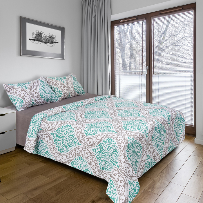 Постельное бельё "Этель" 1,5 сп. Лирика 150х210 см, 150х210 см, 50х70 ± 3 см - 2 шт., новосатин