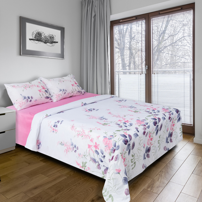 Постельное бельё "Этель" евро Любовный сон 200х220 см, 220х240 см, 50х70 ± 3 см - 2 шт., новосатин