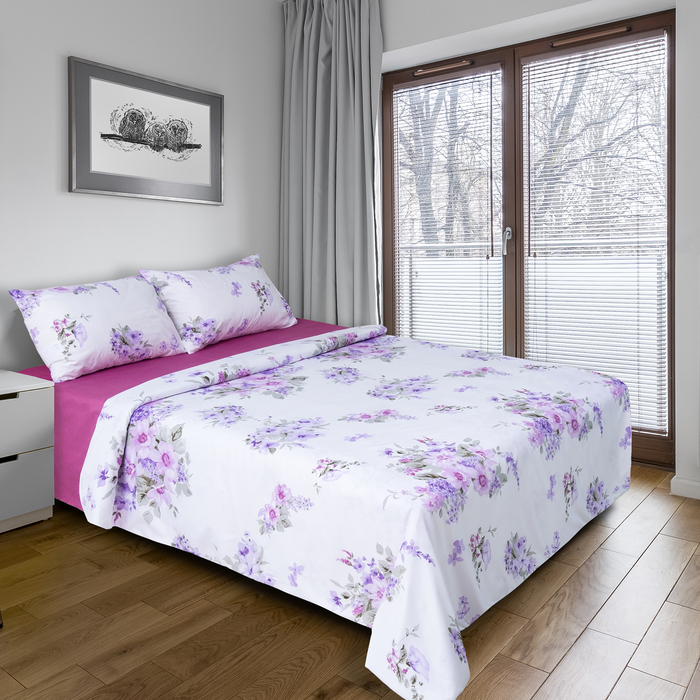 Постельное бельё "Этель" евро Осенние воды 200х220 см, 220х240 см, 50х70 ± 3 см - 2 шт., новосатин