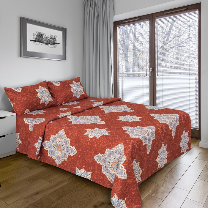 Постельное бельё "Этель" 1,5 сп. Фания 150х210 см, 150х210 см, 50х70 ± 3 см - 2 шт., новосатин