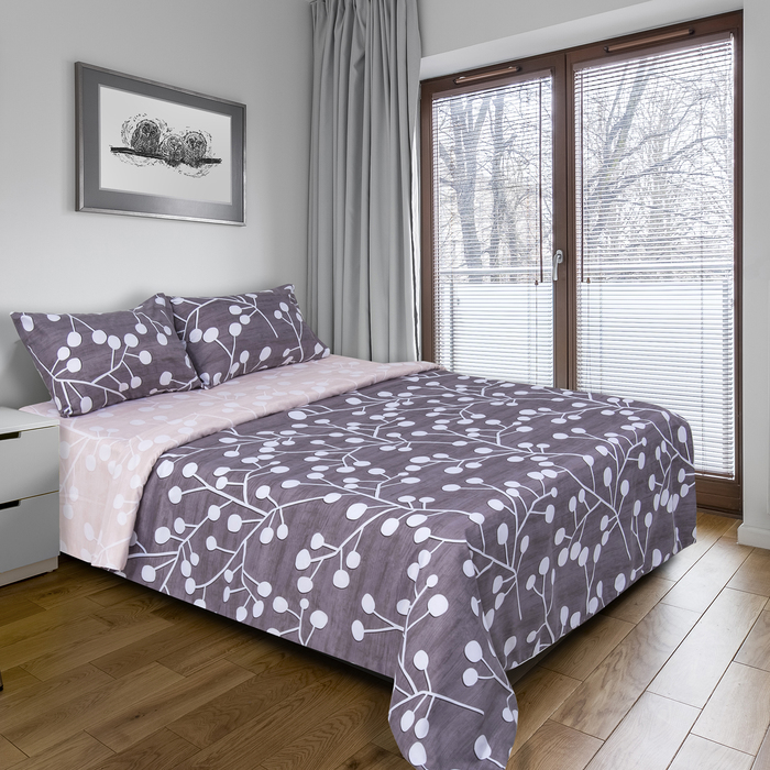 Постельное бельё "Этель" дуэт Энди 150х210 см - 2 шт, 220х240 см, 50х70 ± 3 см - 2 шт., новосатин