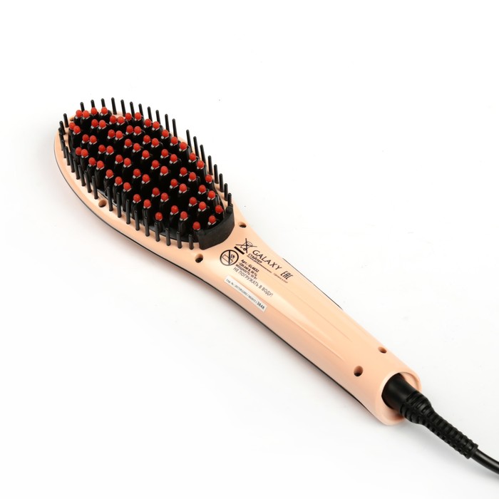 Расческа-выпрямитель Galaxy GL 4632, 50 Вт, макс. темп. 230 С, керам. покрытие, ЖК-дисплей
