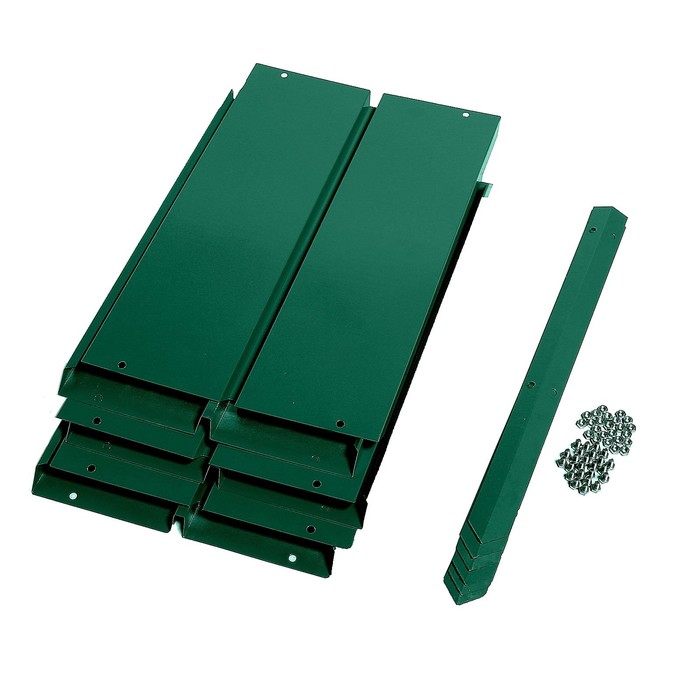 Клумба оцинкованная, d=80 см, h=34 см, зелёная