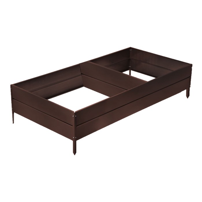 Грядка оцинкованная, 300 х 100 х 34 см, коричневая