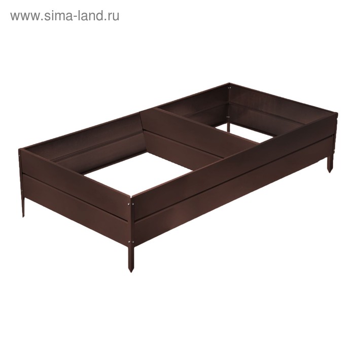 

Грядка оцинкованная, 295 × 100 × 34 см, коричневая, Greengo