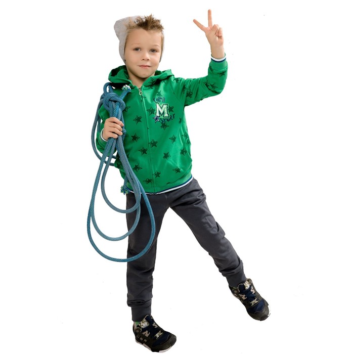 Комплект для мальчика (куртка, брюки), рост 98 см, цвет зелёный