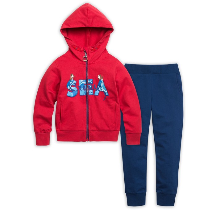 Комплект для мальчика (куртка, брюки), рост 92 см, цвет красный