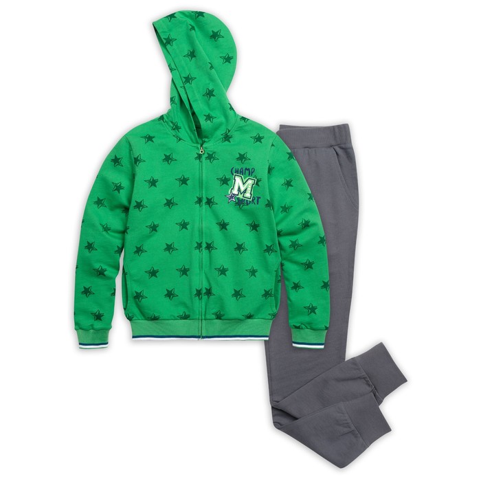 Комплект для мальчика (куртка, брюки), рост 116 см, цвет зелёный