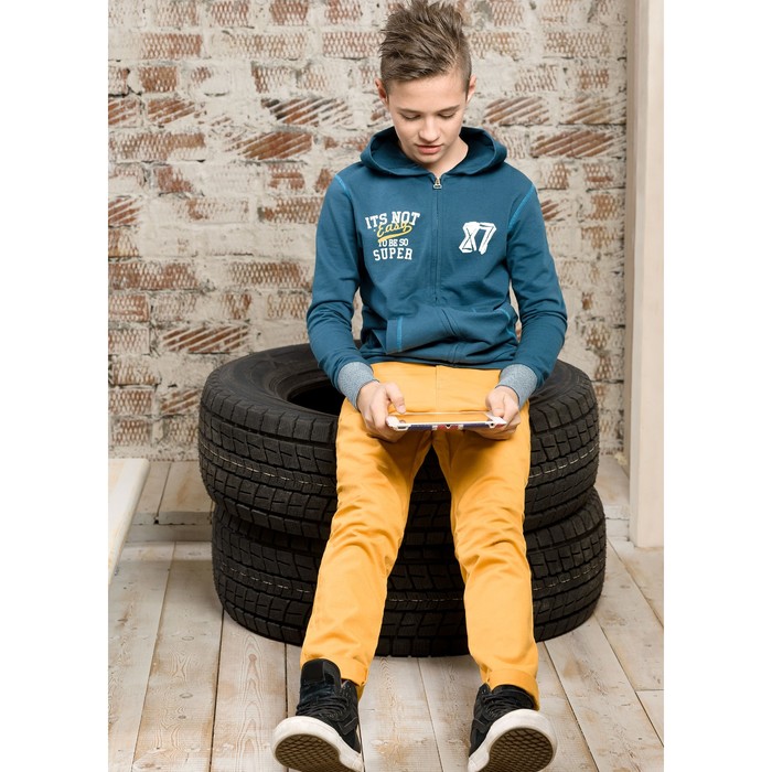 Джемпер для мальчика, рост 116 см, цвет морская волна