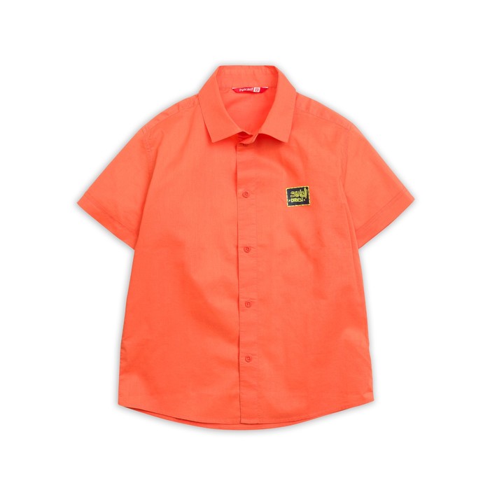 Сорочка верхняя для мальчика, рост 140 см, цвет коралловый