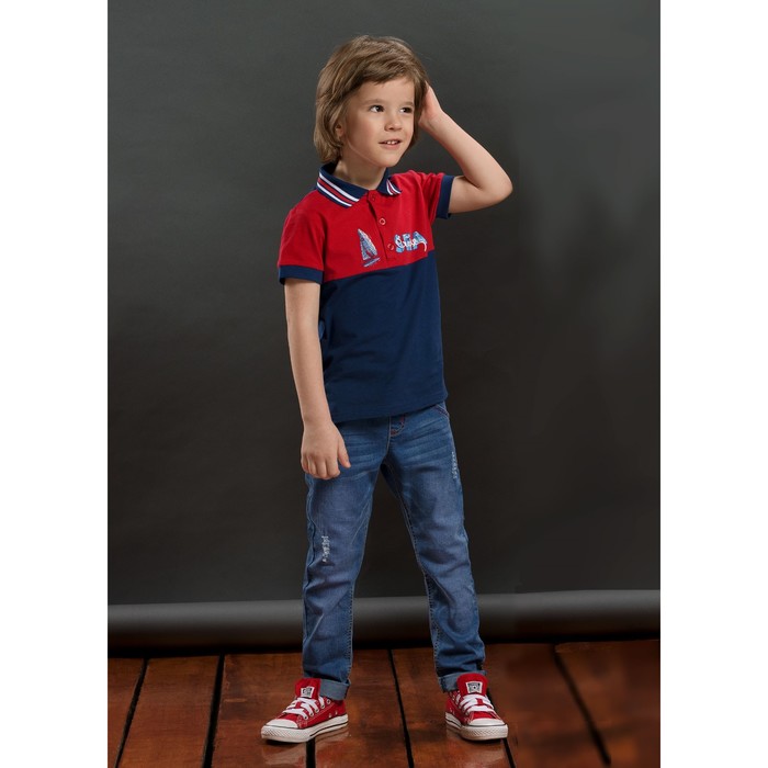 Брюки для мальчика, рост 104 см, цвет синий