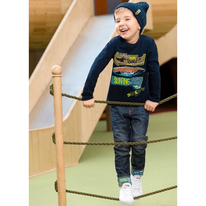 Брюки для мальчика, рост 98 см, цвет синий