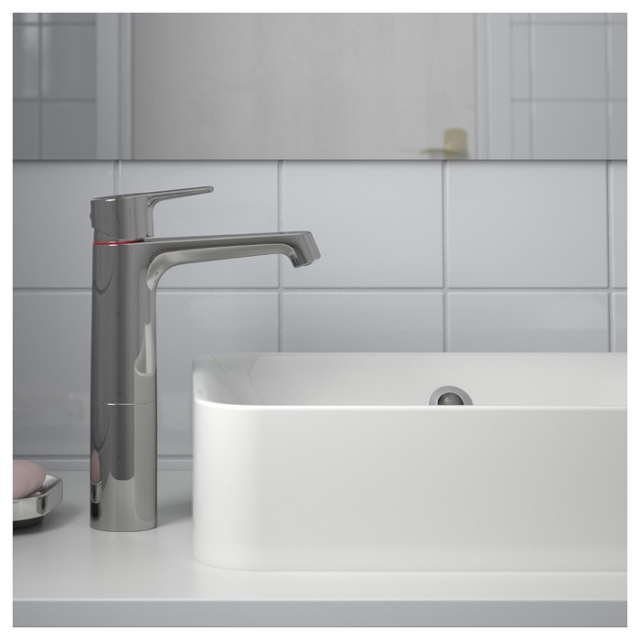 Смеситель для раковины БРОГРУНД, высокий, хромированный