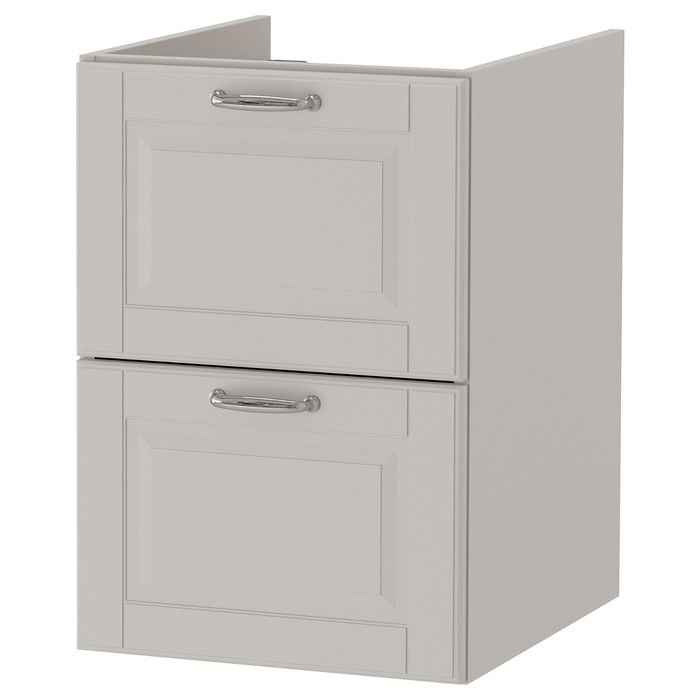 Шкаф для раковины ГОДМОРГОН, 2 ящика, 40x47x58 см, кашён светло-серый