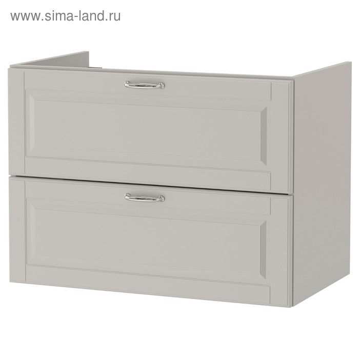 фото Шкаф для раковины годморгон, 2 ящика, 80x47x58 см, кашён светло-серый ikea