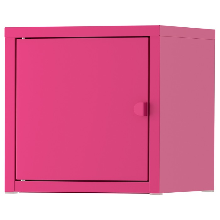Шкаф ЛИКСГУЛЬТ металлический, 25x25х25 см, розовый