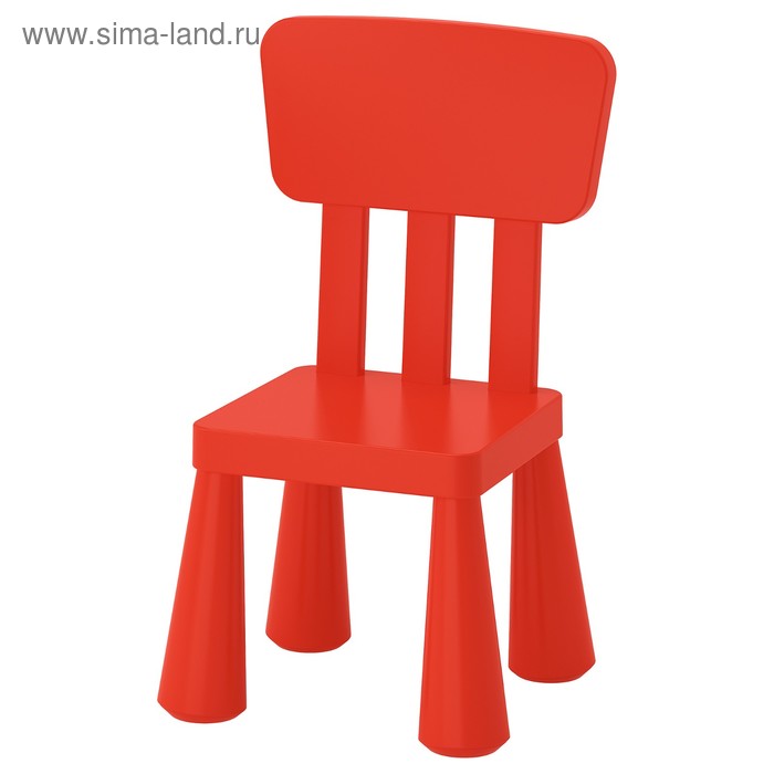 Детский стул МАММУТ, для дома и улицы, красный фото