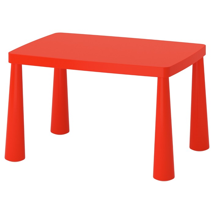 Стол детский МАММУТ, 77 × 55 × 45 см, для дома и улицы, красный