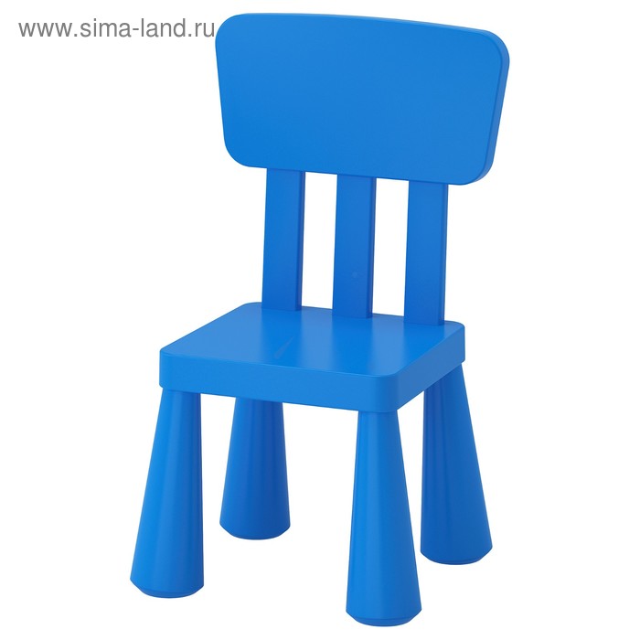 фото Детский стул маммут, для дома и улицы, синий ikea