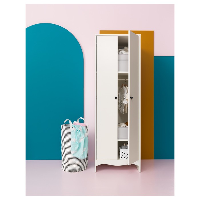 Шкаф платяной СОЛГУЛЬ, белый