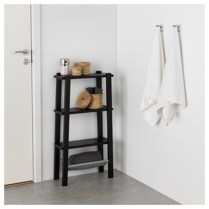 Стеллаж ВИЛЬТО, 47x90 см, черный