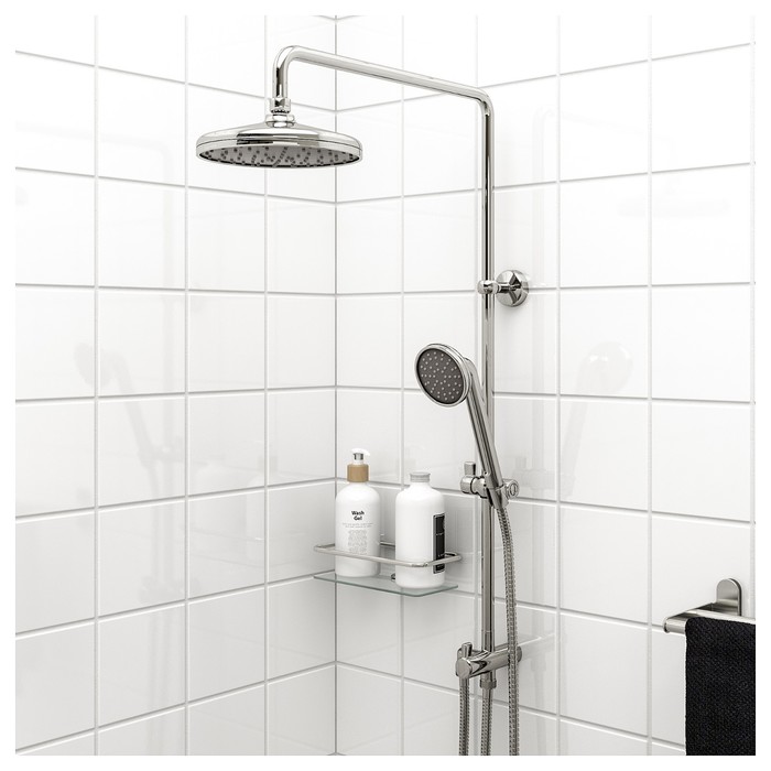 Лейка-ручной душ с дивертором ВОКСНАН, хромированный