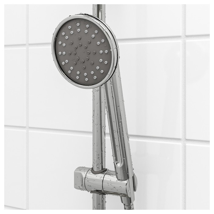 Душевая штанга с ручным душем ВОКСНАН, хромированный