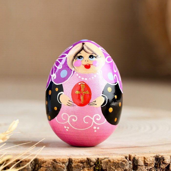 Яйцо «Матрёшка с яйцом», 7 см, микс