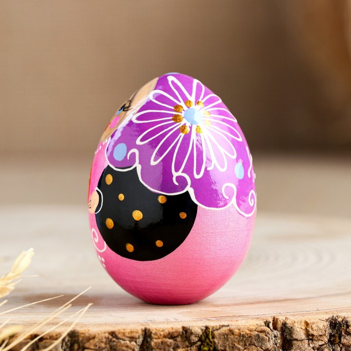 Яйцо «Матрёшка с яйцом», 7 см, микс