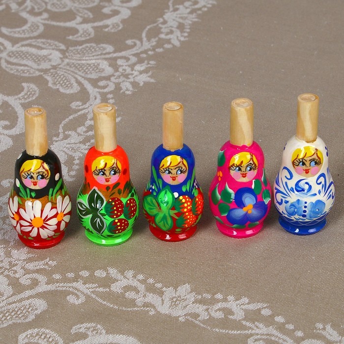 Свистулька «Матрёшка», 5 см, микс