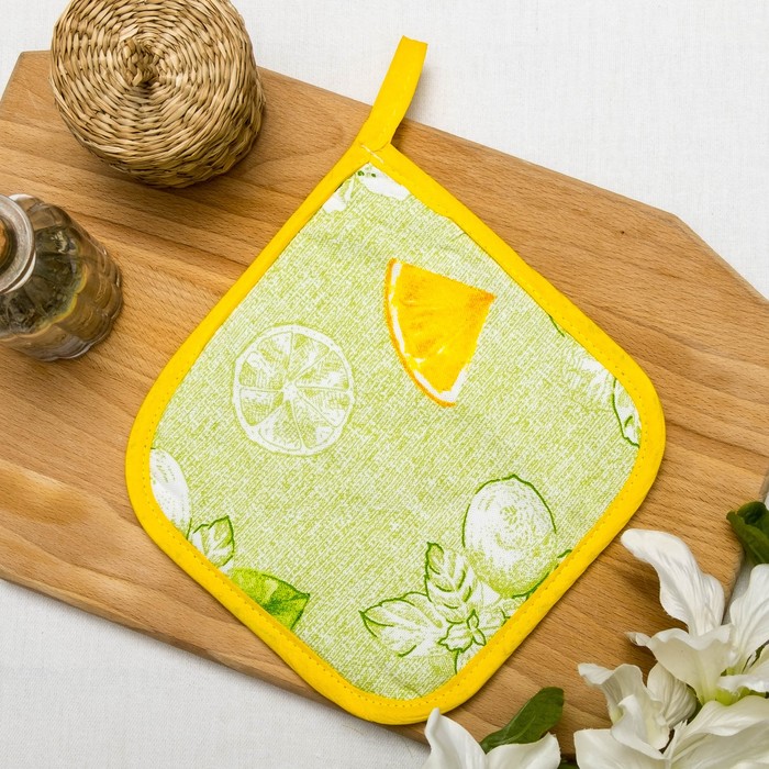 Прихватка Романтика "Лимонный сад" 18х18