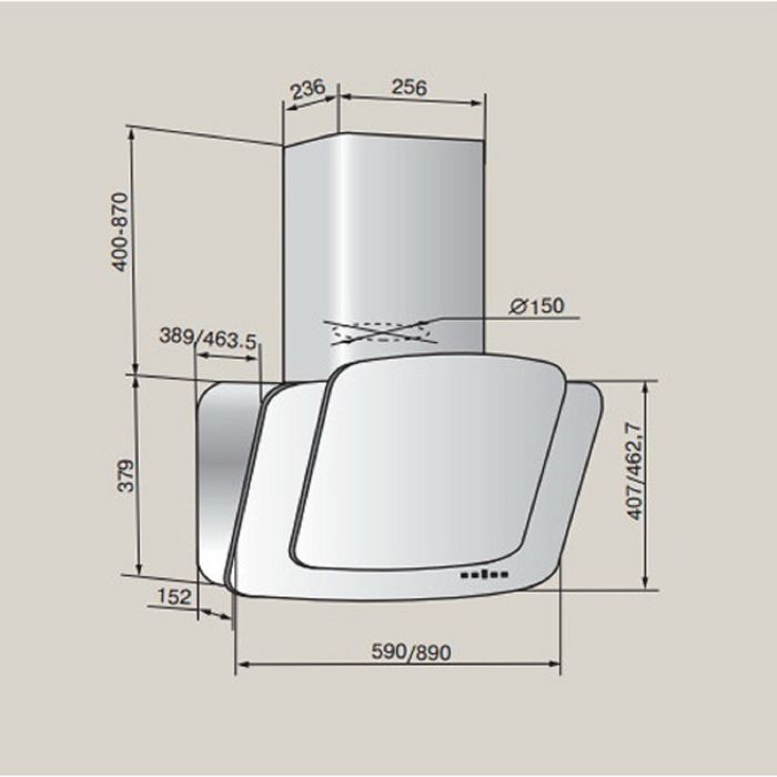 Вытяжка Teka DCA 90, белый