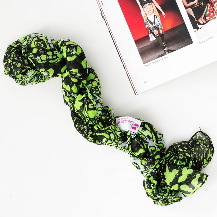 Шарф женский, р-р 70х200, цвет зелёный 3 1 1 3 18