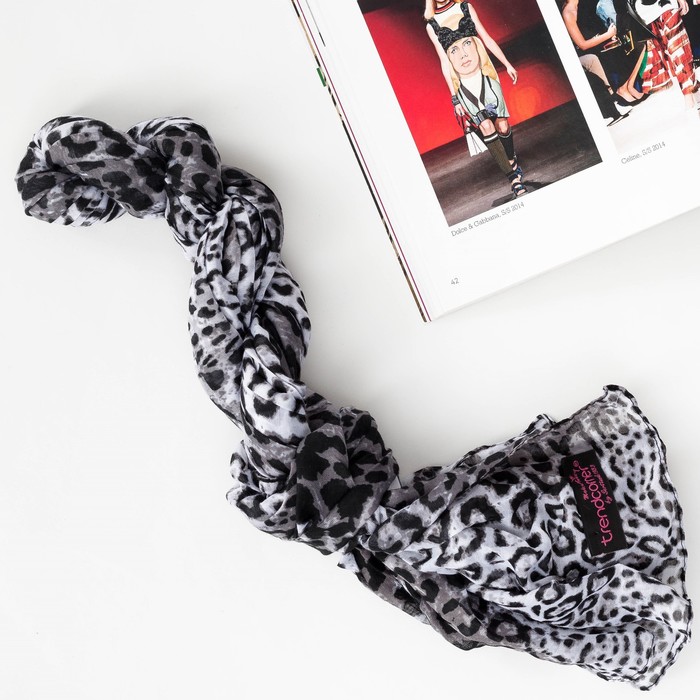 Шарф женский, р-р 70х200, цвет серый 3 1 1 3 20