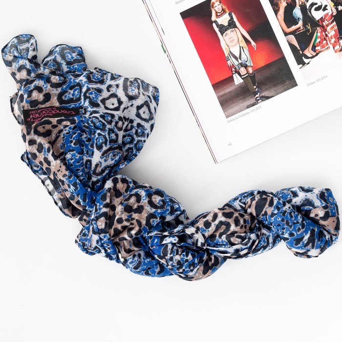 Шарф женский, р-р 70х200, цвет синий 3 1 1 3 23