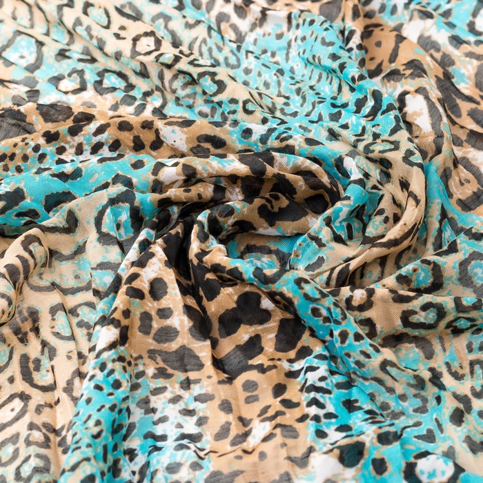 Шарф женский, р-р 70х200, цвет бирюзовый 3 1 1 3 25