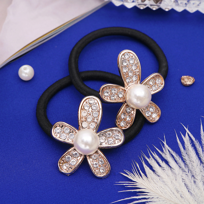 Резинка для волос "Венера" (цена за штуку) цветок