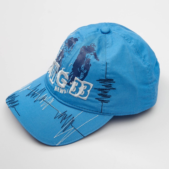 Кепка "Бейсболка" для мальчика, размер 52-54, цвет голубой 3716-117