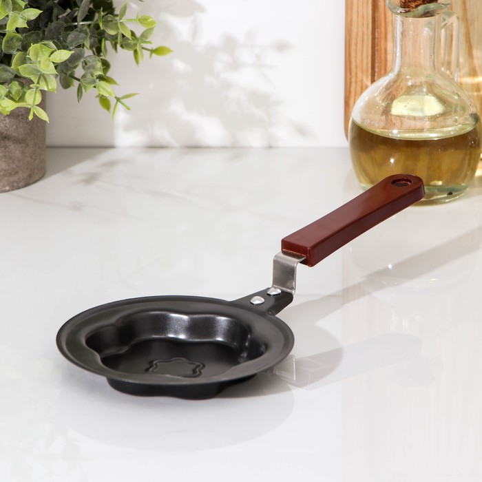 Сковорода 12 см "Цветок", антипригарное покрытие