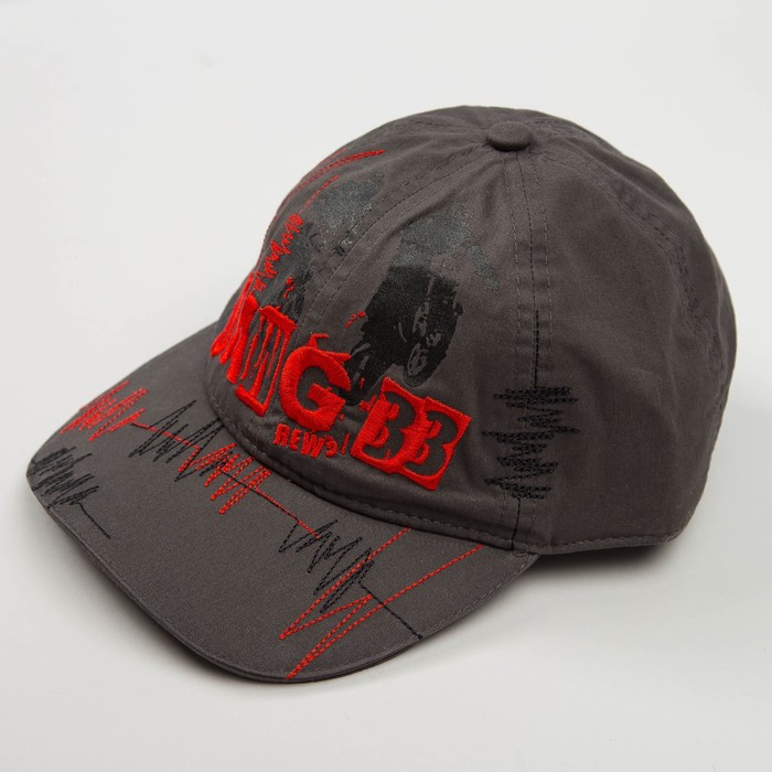 Кепка "Бейсболка" для мальчика, размер 52-54, цвет графитовый 3716-117