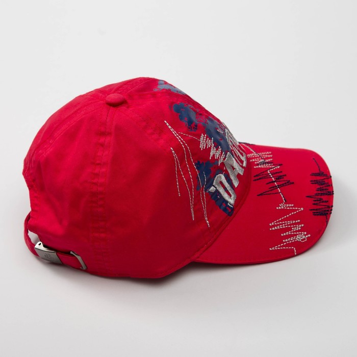 Кепка "Бейсболка" для мальчика, размер 52-54, цвет красный 3716-117