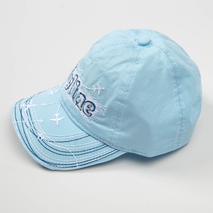 Кепка "Бейсболка" для мальчика, размер 48-50, цвет голубой 3716-118