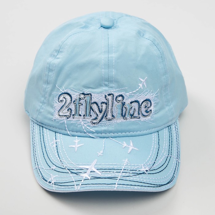 Кепка "Бейсболка" для мальчика, размер 48-50, цвет голубой 3716-118