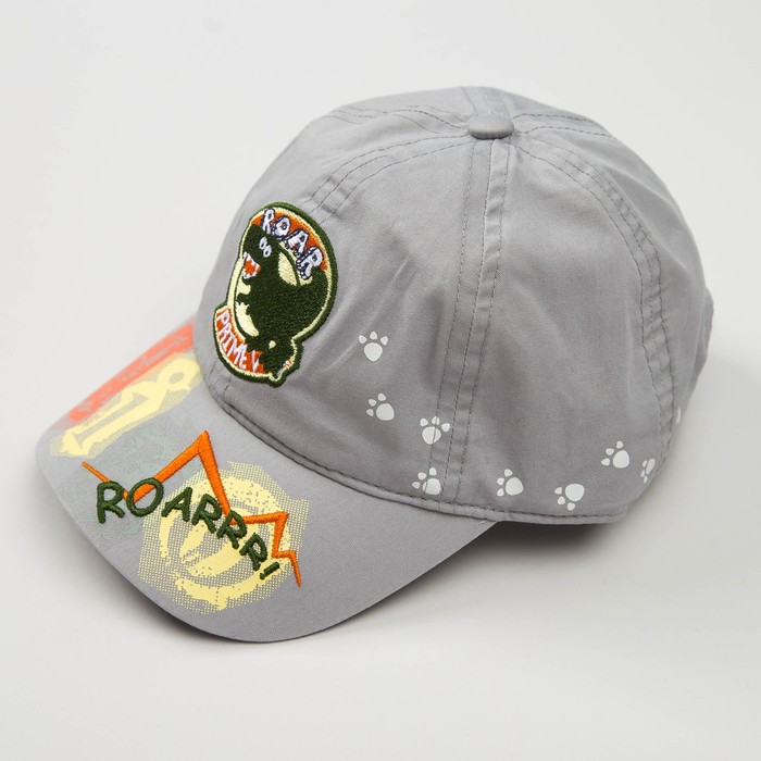 Кепка "Бейсболка" для мальчика, размер 48-50, цвет серый 3825