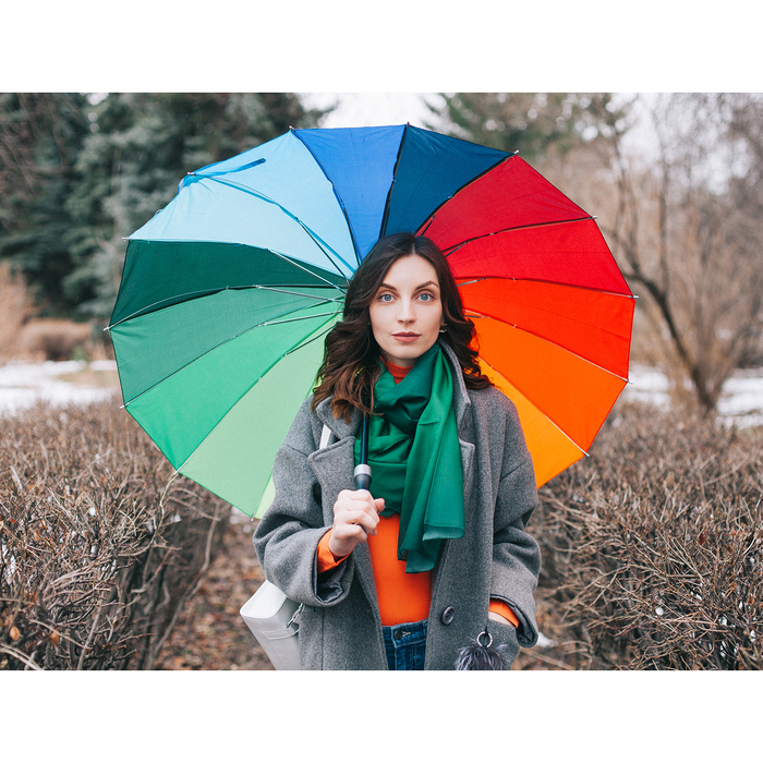 Шарф женский, р-р 70х180, цвет S112-V05 зелёный 1 17 2 267 1547